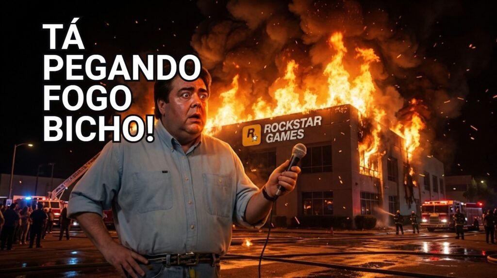 Incêndio no Prédio da Rockstar North.